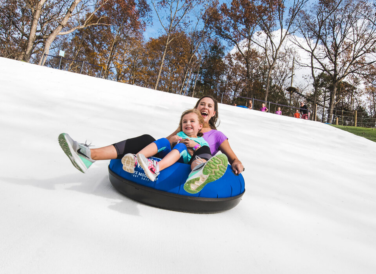 Snow Tube - Experience the thrill of snow tubing and sliding down snowy slopes