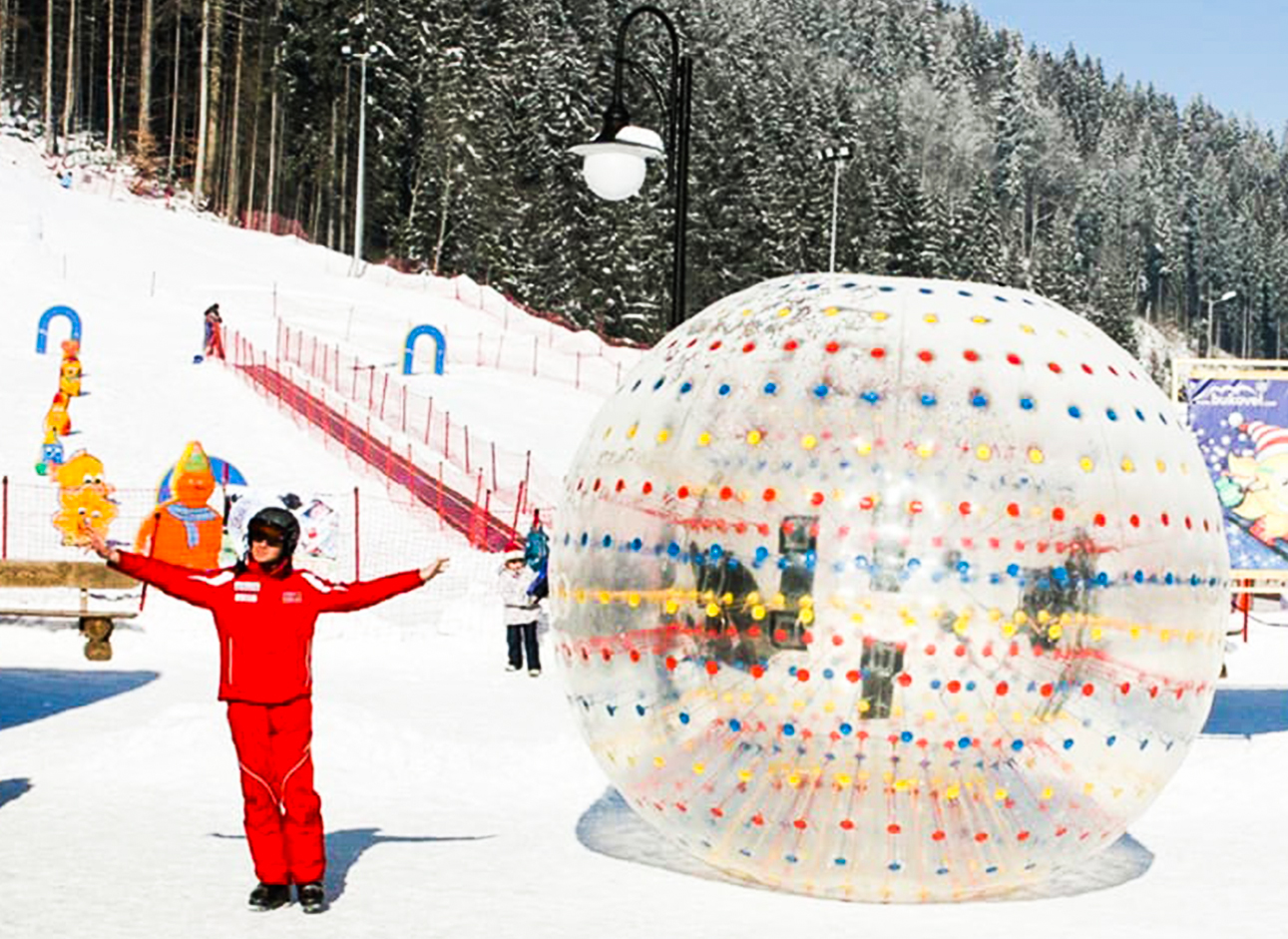 Zorbing - Enjoy the excitement of zorbing and rolling down hills in an inflatable ball