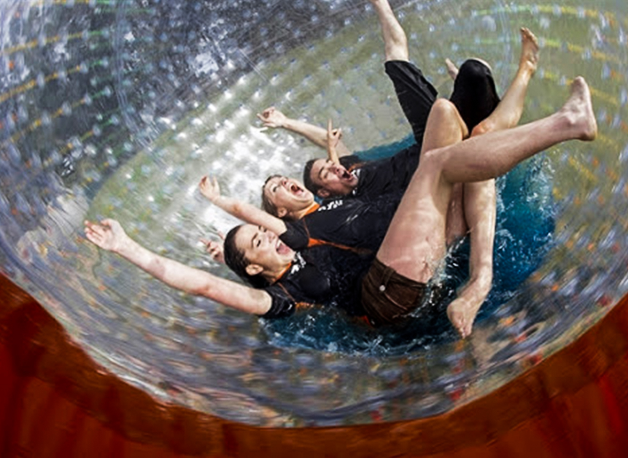 Zorbing - Enjoy the excitement of zorbing and rolling down hills in an inflatable ball