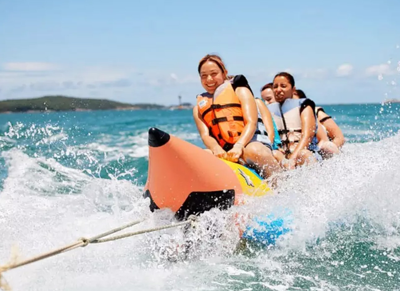 Banana Boat Ride - Enjoy a fun-filled adventure on a banana boat in the water