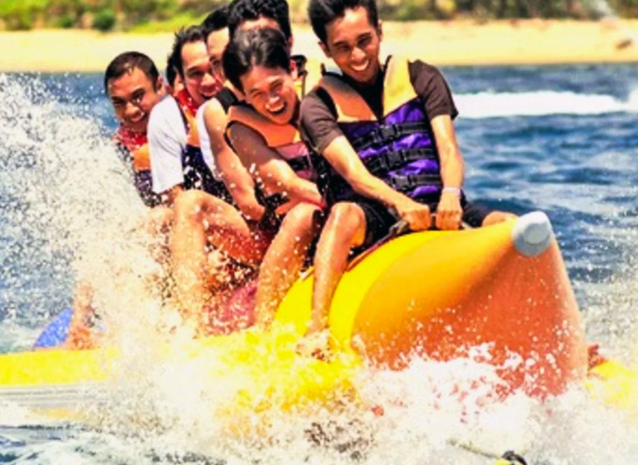 Banana Boat Ride - Enjoy a fun-filled adventure on a banana boat in the water