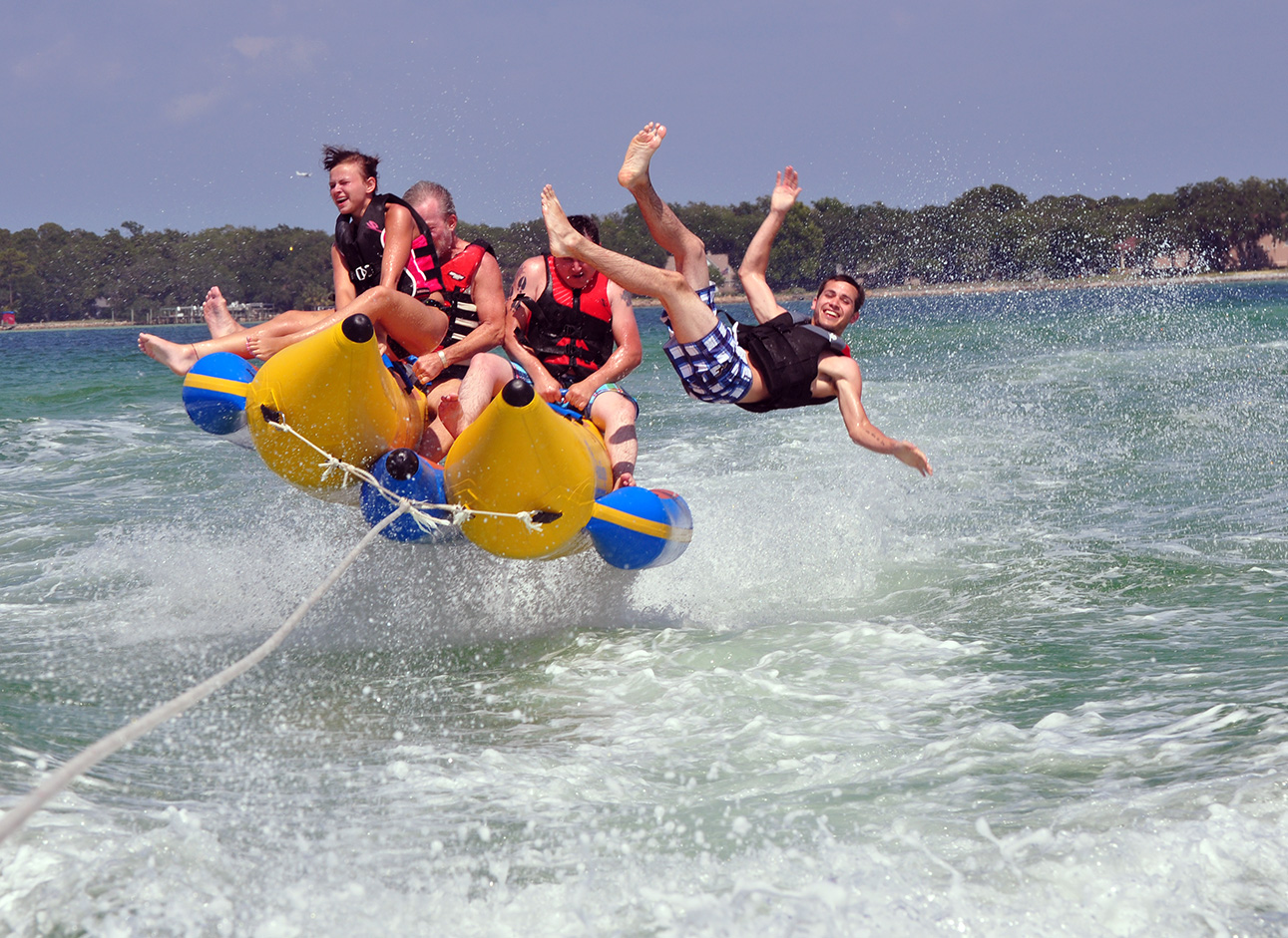 Banana Boat Ride - Enjoy a fun-filled adventure on a banana boat in the water