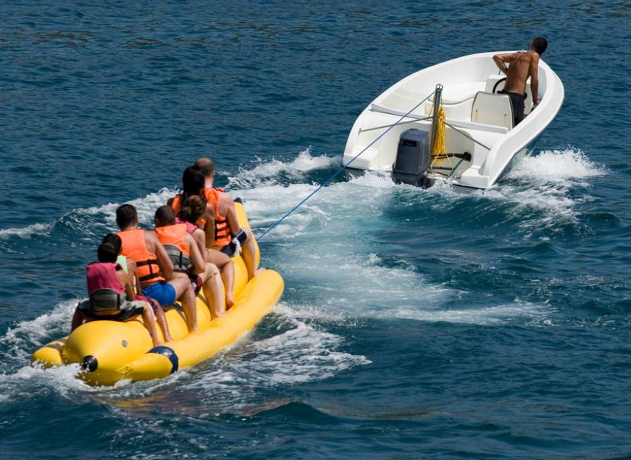 Banana Boat Ride - Enjoy a fun-filled adventure on a banana boat in the water