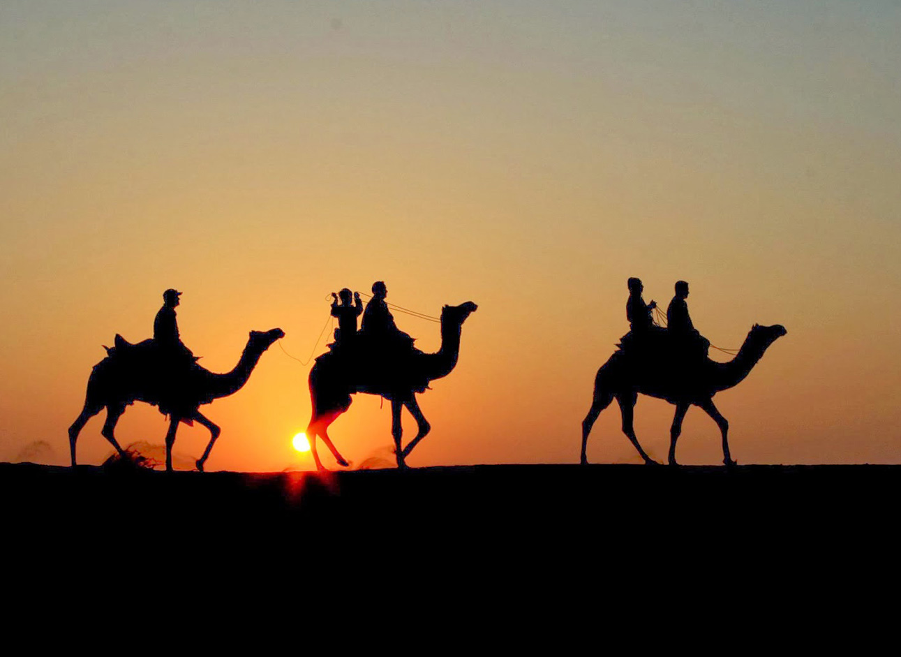 Camel Ride - Experience desert landscapes on camelback