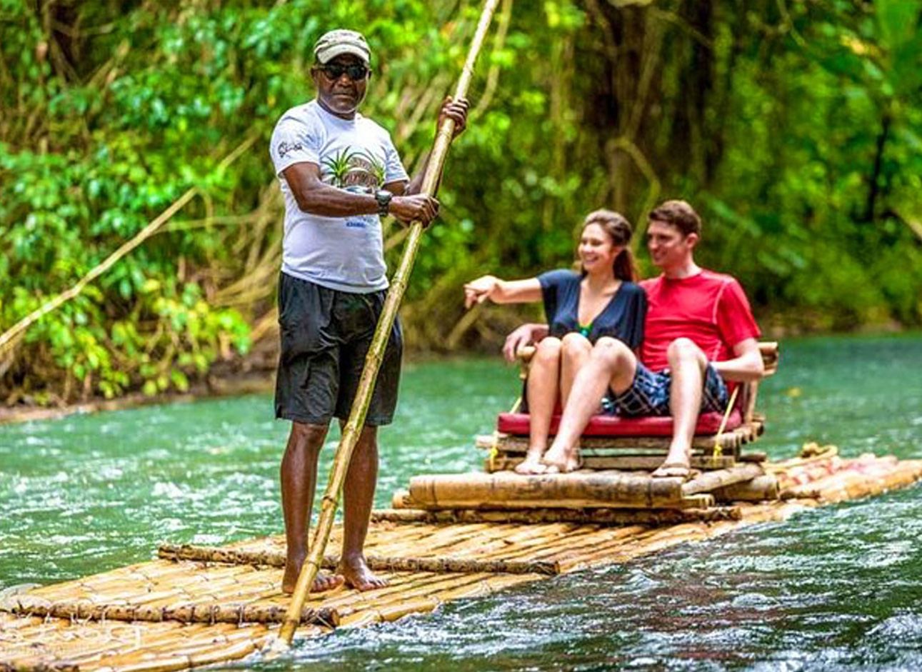 Bamboo Raft - Enjoy peaceful river rides on traditional bamboo rafts