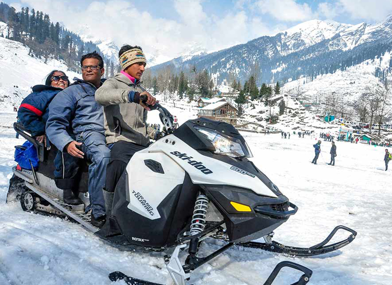 Snowmobile - Thrilling rides on snowy terrain