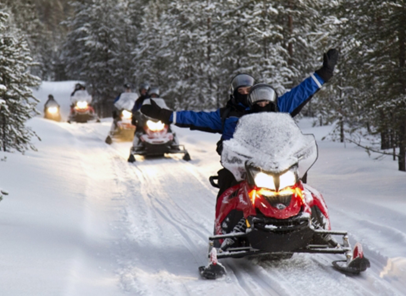 Snowmobile - Thrilling rides on snowy terrain